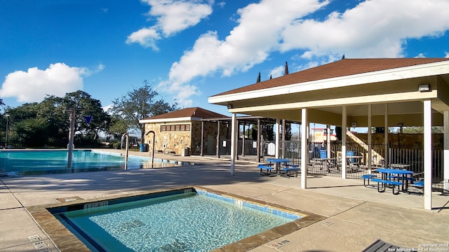 view of pool with a patio area