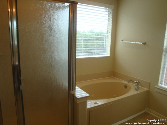 bathroom with a bath