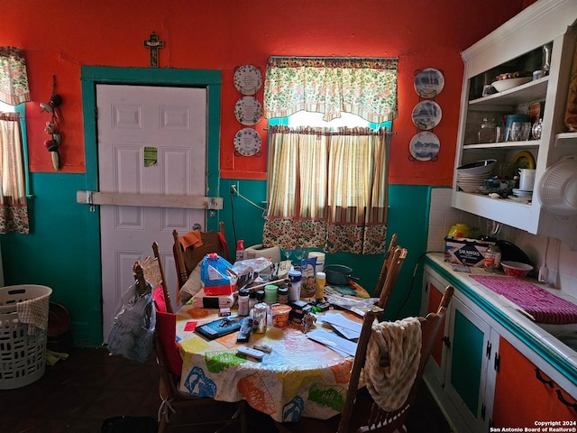 view of dining space