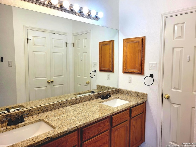 bathroom featuring vanity