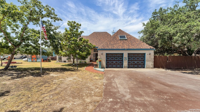 exterior space with a front yard