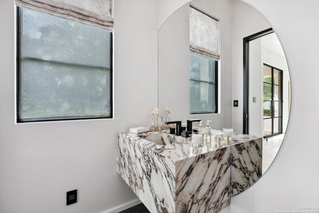 bathroom with vanity