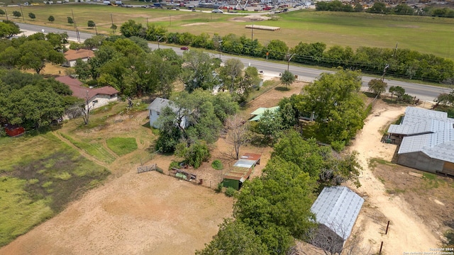 drone / aerial view featuring a rural view