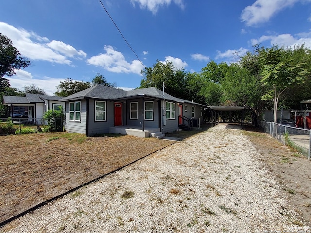 view of front of home