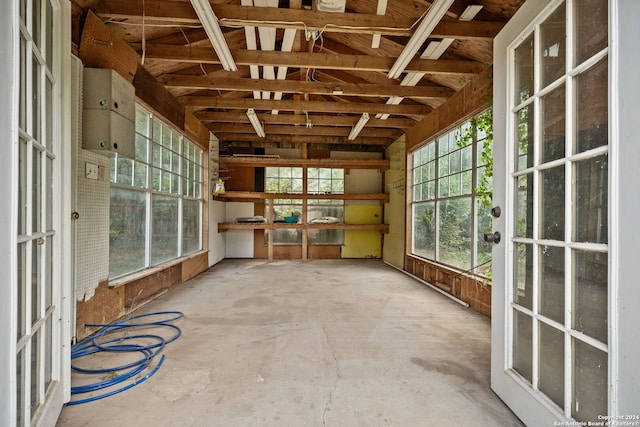 miscellaneous room with concrete floors