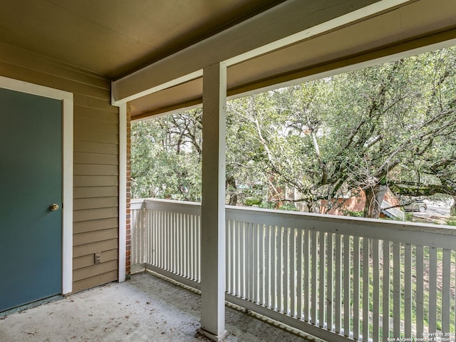 view of balcony