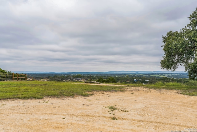 exterior space featuring a mountain view and a rural view