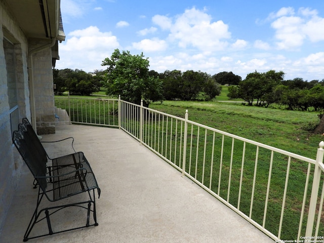 view of balcony