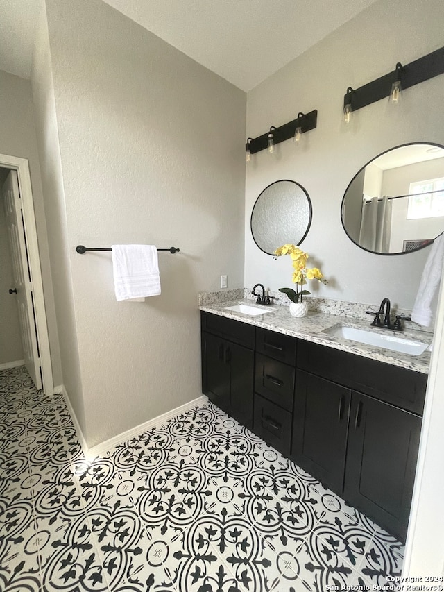 bathroom with vanity