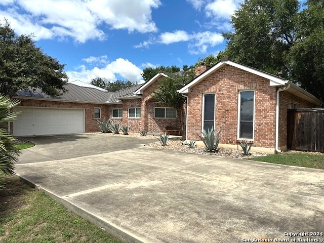 ranch-style house with a garage