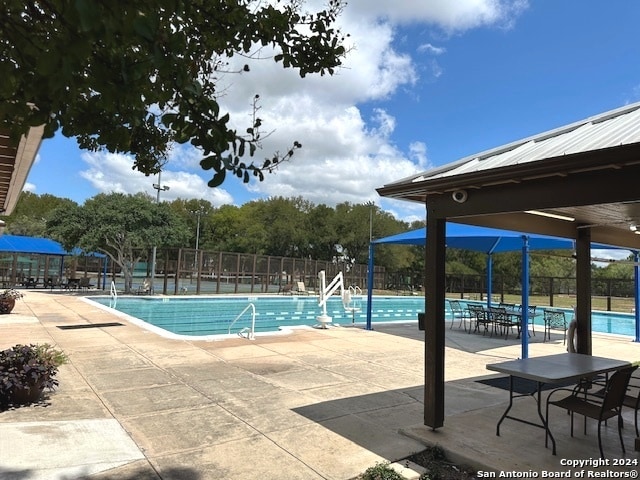 view of pool with a patio