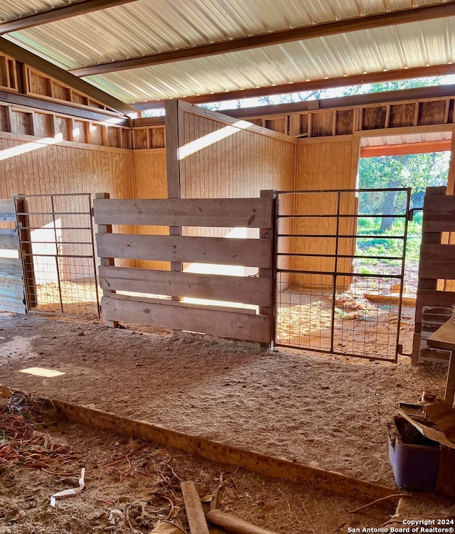 view of horse barn