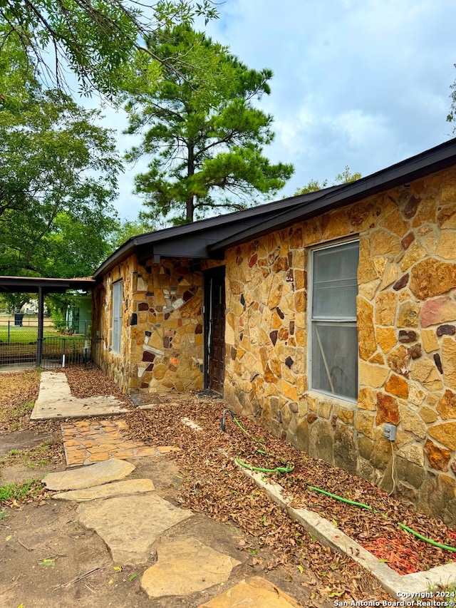 view of side of property