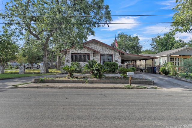 view of front of home