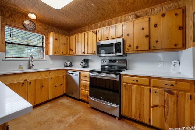 kitchen featuring sink and appliances with stainless steel finishes