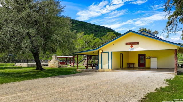 201 N Tomahawk Way, Concan, TX 78801 - view of stable