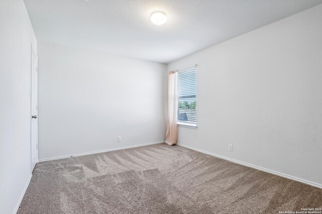 unfurnished room with carpet floors