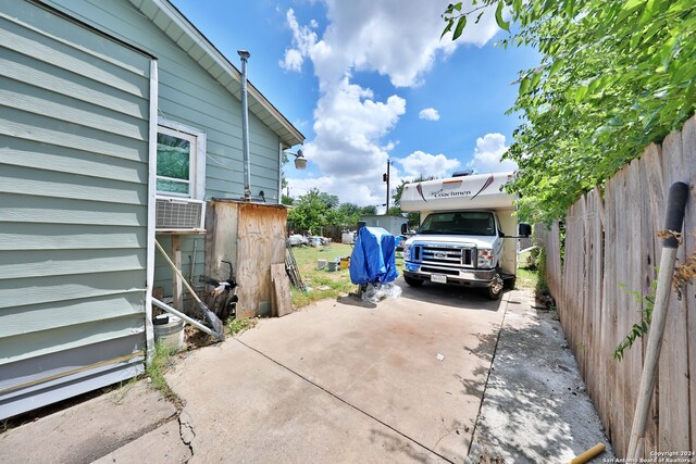 view of patio with a carport