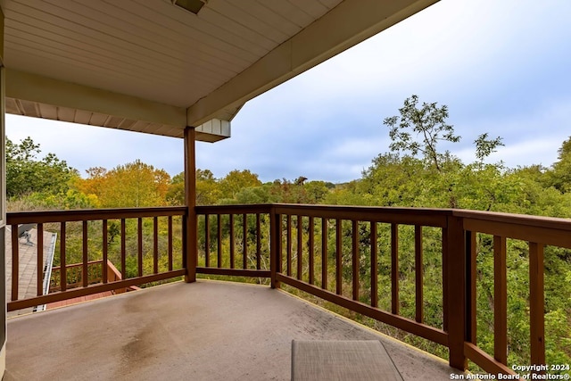 view of balcony