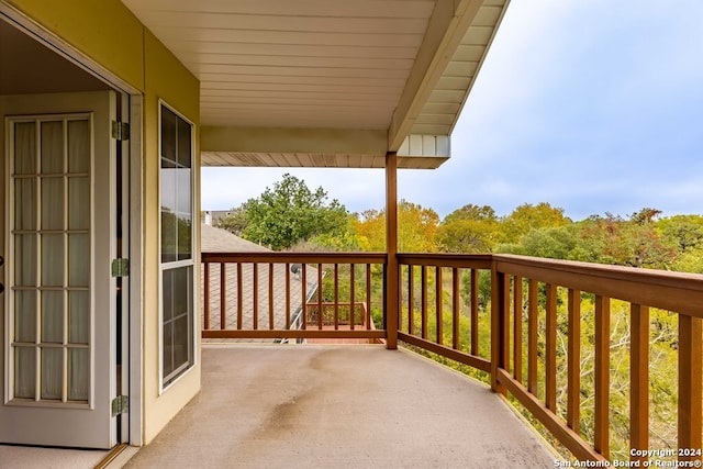 view of balcony