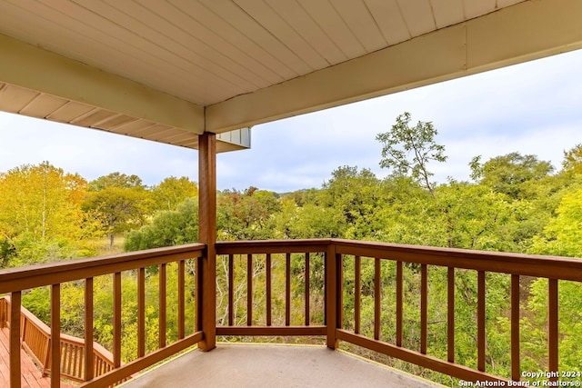 view of balcony