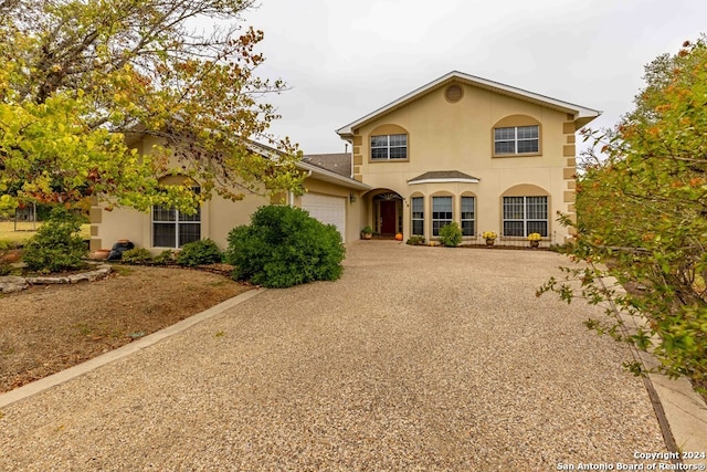 view of front of house featuring a garage