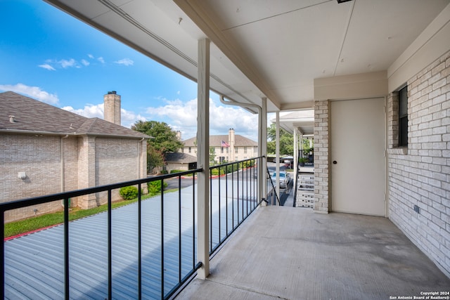 view of balcony