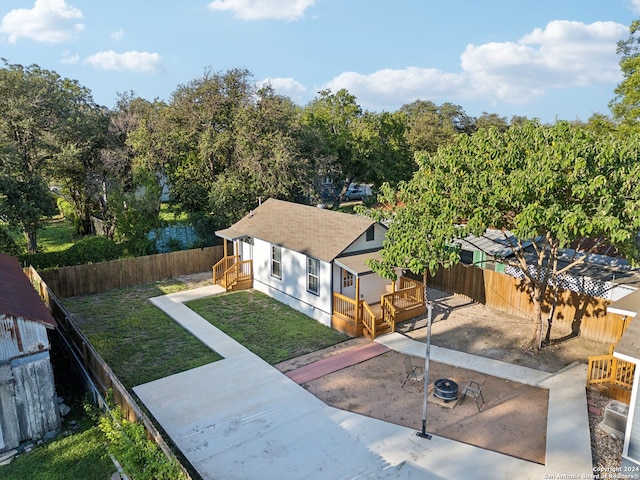 birds eye view of property