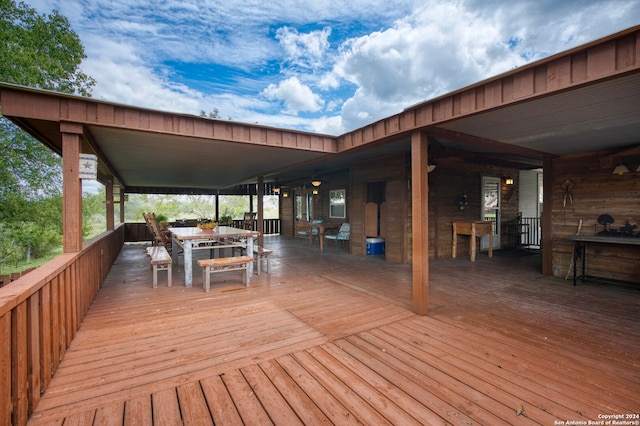 view of deck