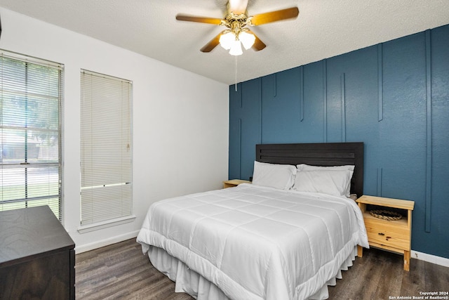 212 San Saba, Portland, TX 78374 - bedroom featuring wood finished floors, baseboards, and ceiling fan