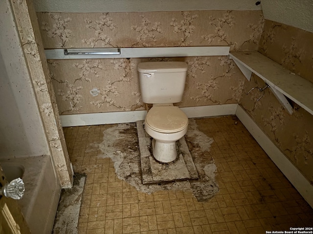 bathroom featuring toilet