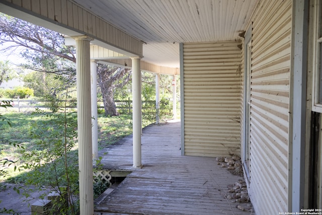 view of deck