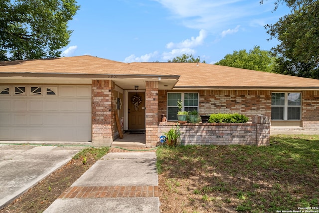 ranch-style house with a garage