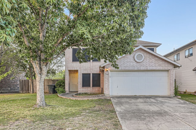 view of front property with a front yard