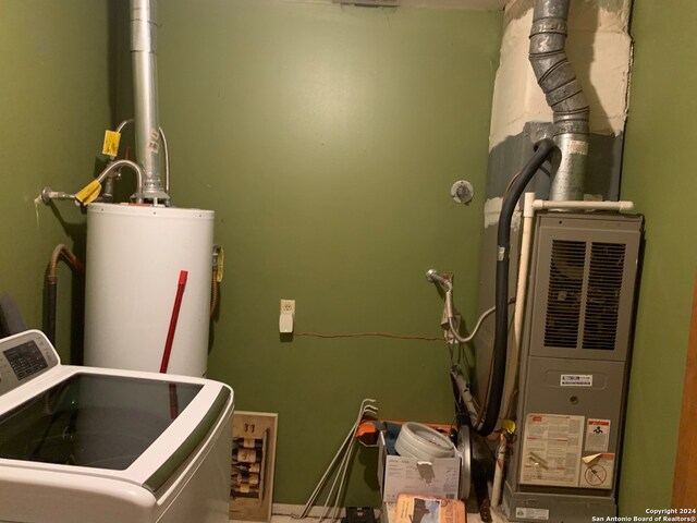 utilities with washer / dryer and water heater