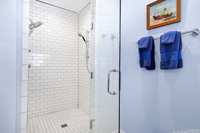 bathroom with walk in shower