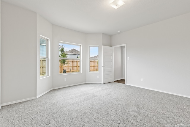 unfurnished room featuring carpet