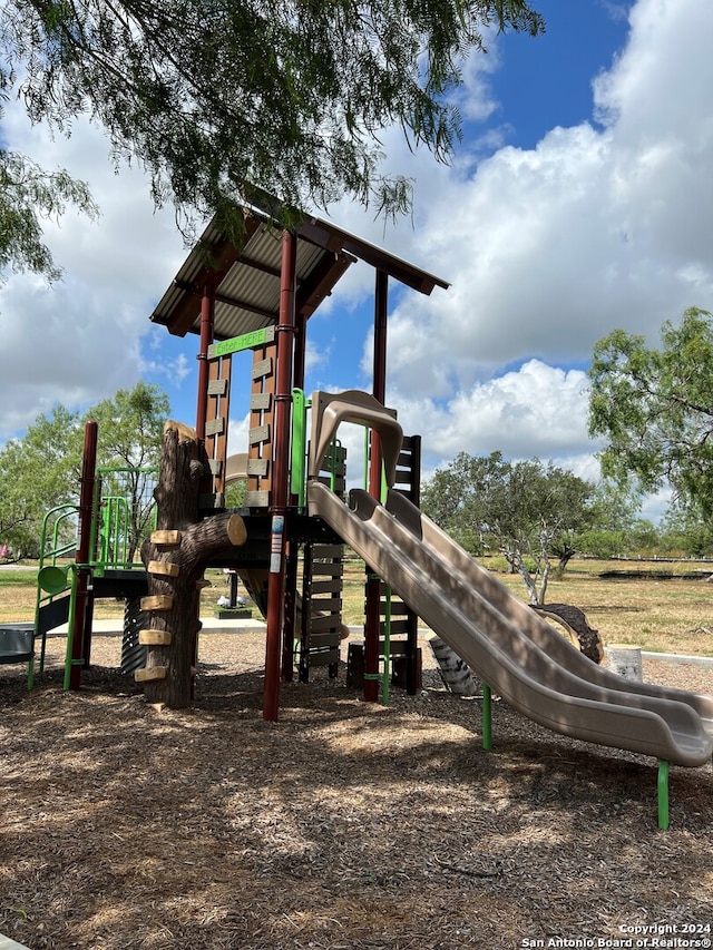 view of community jungle gym