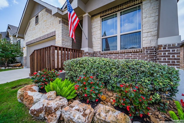 view of home's exterior featuring a garage