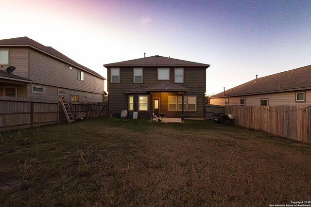 8446 Buckhorn Parke, San Antonio, TX 78254 - rear view of property with a fenced backyard and a yard
