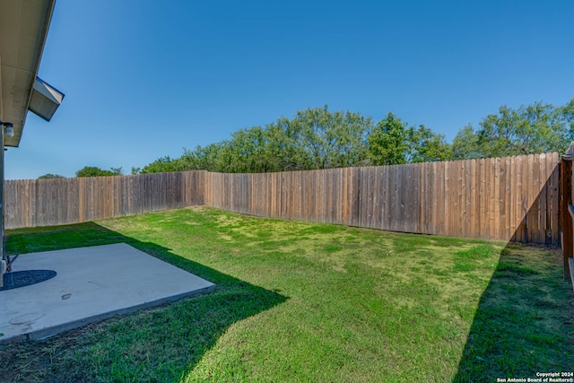 view of yard featuring a patio area