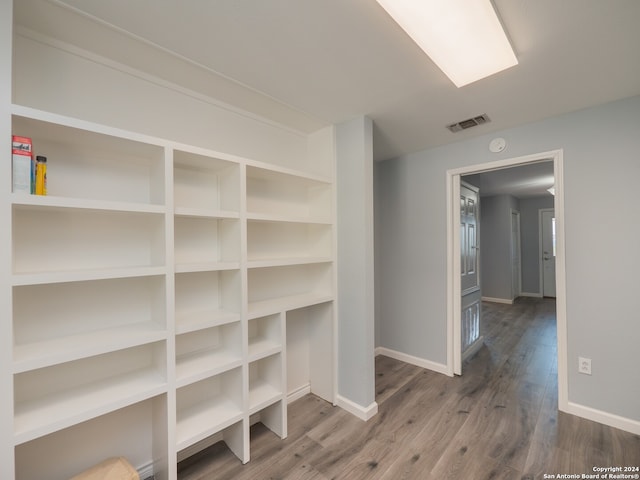 interior space featuring wood-type flooring