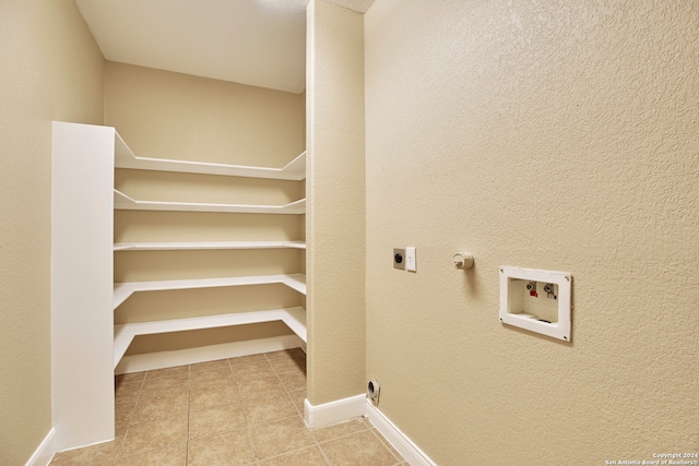 laundry room with washer hookup and hookup for an electric dryer