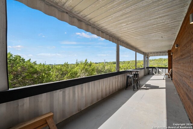 view of balcony