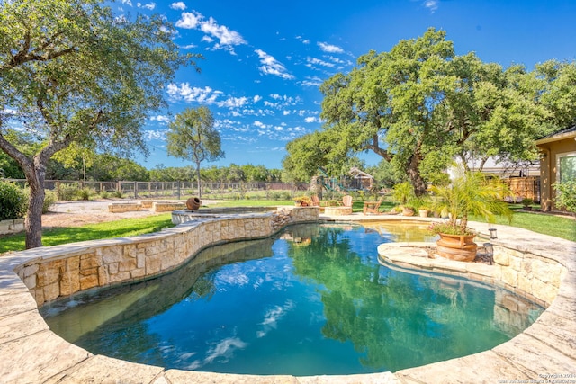 view of pool