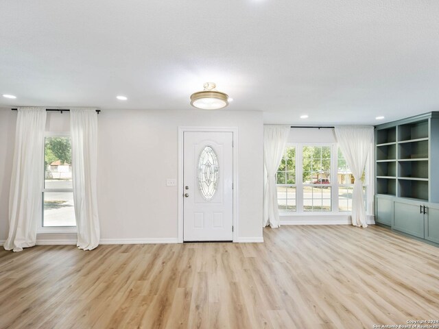 entryway featuring light hardwood / wood-style flooring