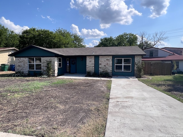 view of ranch-style home