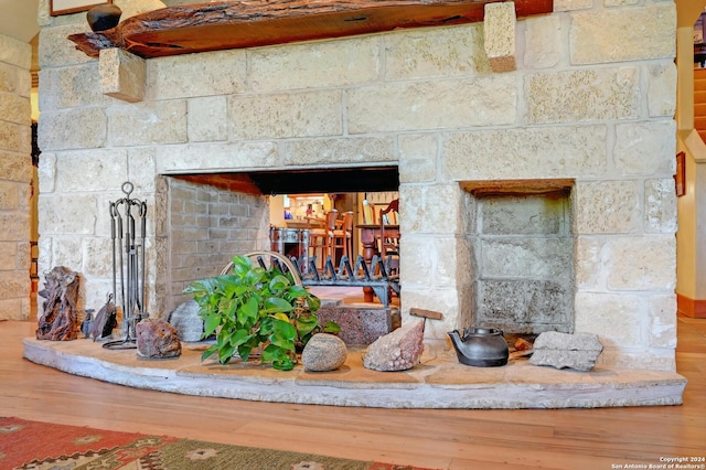 room details with wood-type flooring