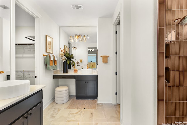 bathroom featuring vanity