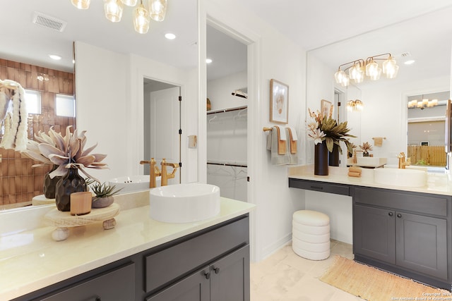 bathroom with vanity